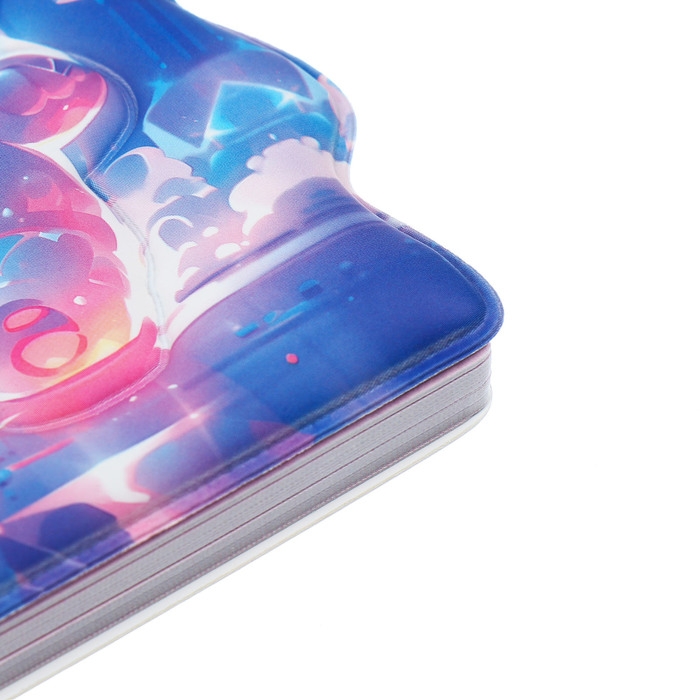 Записная книжка подарочная на гребне 80л,линия, цветной блок,обложка ПВХ 3D Мишка(10х10,5см) 10539 Записная книжка подарочная на гребне 80л,линия, цветной блок,обложка ПВХ 3D Мишка(10х10,5см) 10539