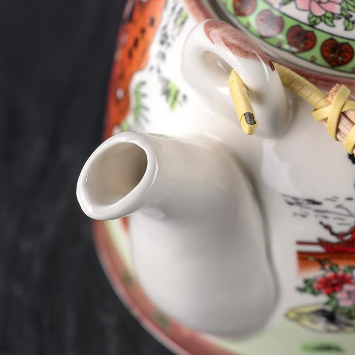 Чайник керамический заварочный с металлическим ситом «Парк», 900 мл Чайник керамический заварочный с металлическим ситом «Парк», 900 мл