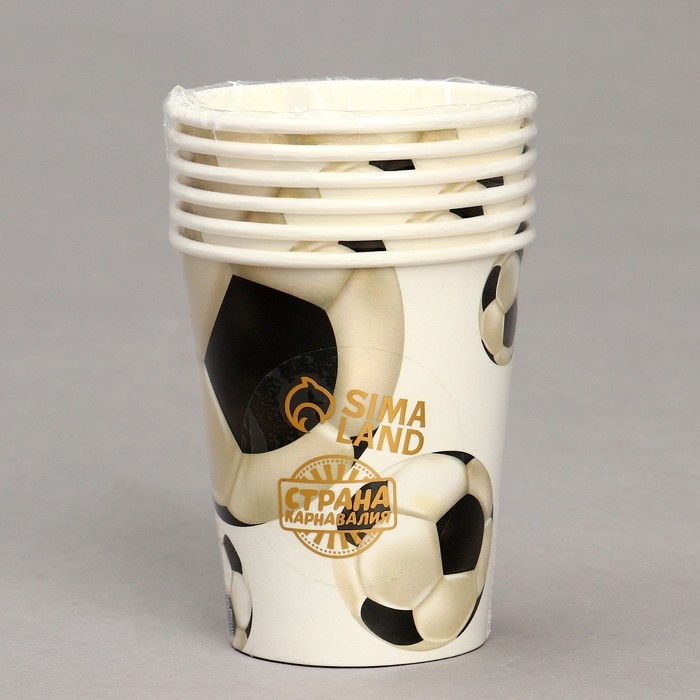 Стакан бумажный «Футбол», в наборе 6 шт. Стакан бумажный «Футбол», в наборе 6 шт.
