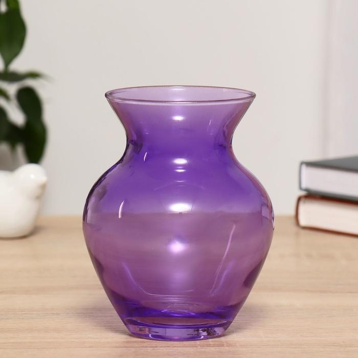 Ваза  Ваза "Фиолет" d-8.5см, 11х14,5см МИКС