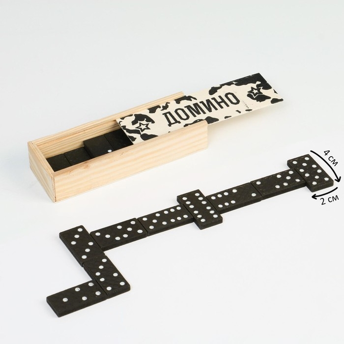 Домино Домино "Армейское", 28 шт, 15 х 5 х 3 см, костяшка 4 х 2 см