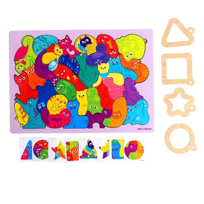 Головоломка «Найди фрагмент», котята Головоломка «Найди фрагмент», котята