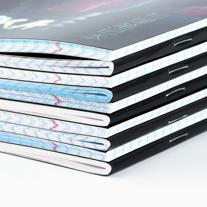 Набор тетрадей 36 листов, 10 предметов, внутренний блок №1 &laquo;1 сентября: Аниме. Неон&raquo;