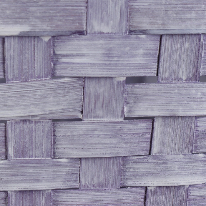 Набор корзин, 19х7,5х9,5/31 см, 22х9х11/34 см, 24х9х11,5/35 см, 3 шт, фиолетовые, бамбук Набор корзин, 19х7,5х9,5/31 см, 22х9х11/34 см, 24х9х11,5/35 см, 3 шт, фиолетовые, бамбук