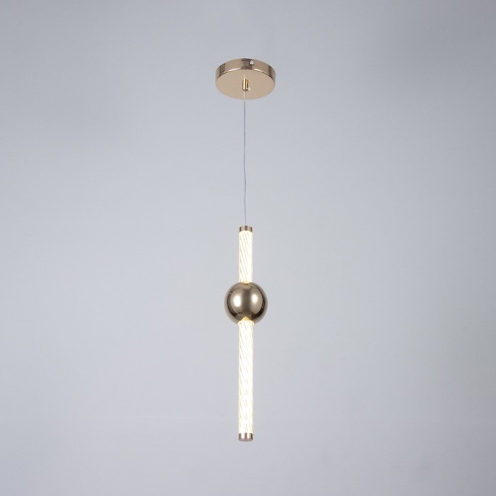 Светильник BayerLux "Минея" LED 18Вт золото 9х9х50-150 см