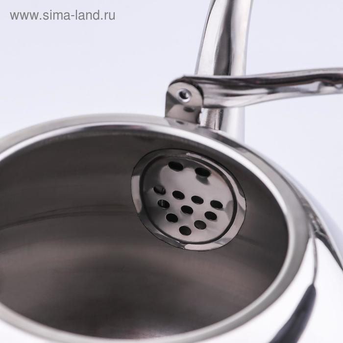 Чайник для плиты из нержавеющей стали Orchid, 4 л, цвет серебряный Чайник для плиты из нержавеющей стали Orchid, 4 л, цвет серебряный