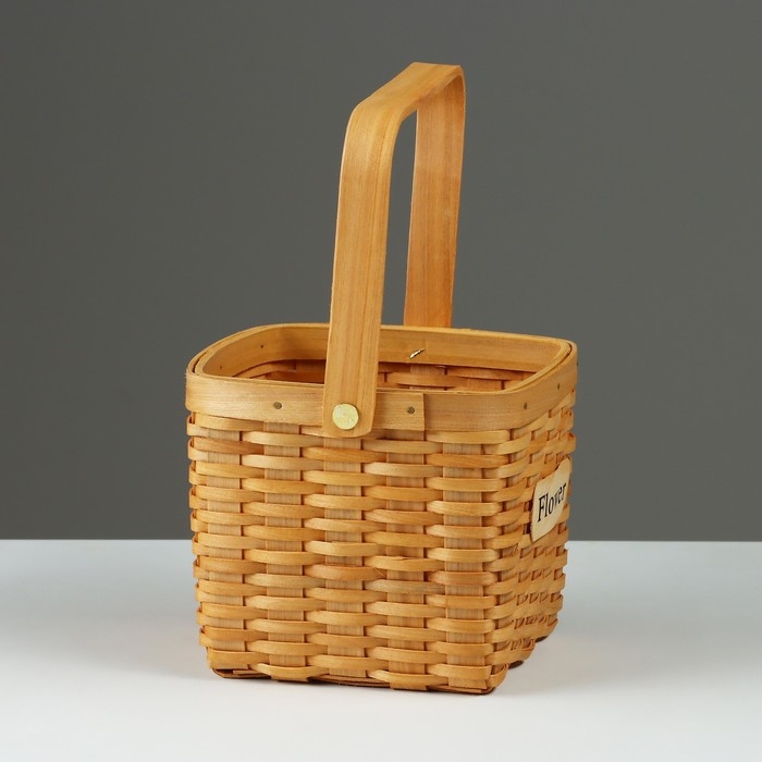 Корзина плетеная, 15 x 15 x 12/24 см, секвойя Корзина плетеная, 15 x 15 x 12/24 см, секвойя