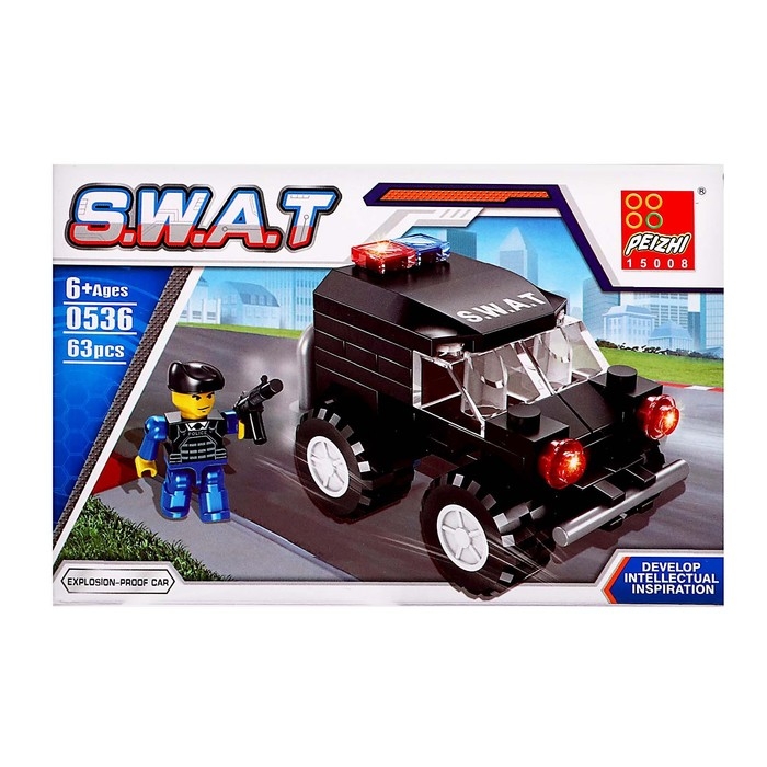 Конструктор Спецназ «Джип», 63 детали Конструктор Спецназ «Джип», 63 детали