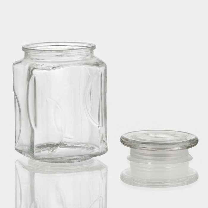 Банка стеклянная для сыпучих продуктов &laquo;Лорд&raquo;, 750 мл, 9,5&times;14,5 см