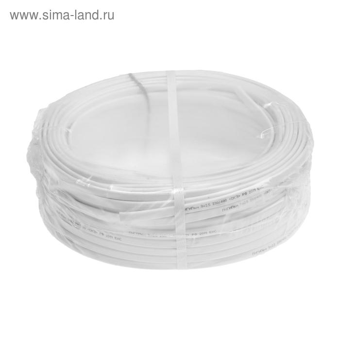 Провод  Провод "Мастер Тока" ПуГНПбм, сечение 3х2.5 мм2, 50 м, белый