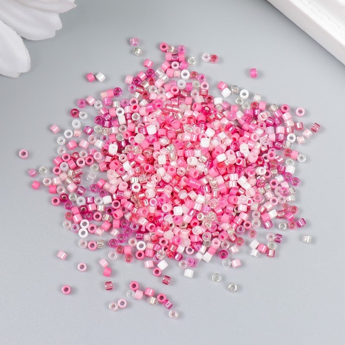 Бисер стекло 12/0 Бисер стекло 12/0 "Перламутр. Ярко-розовое ассорти" 10 гр