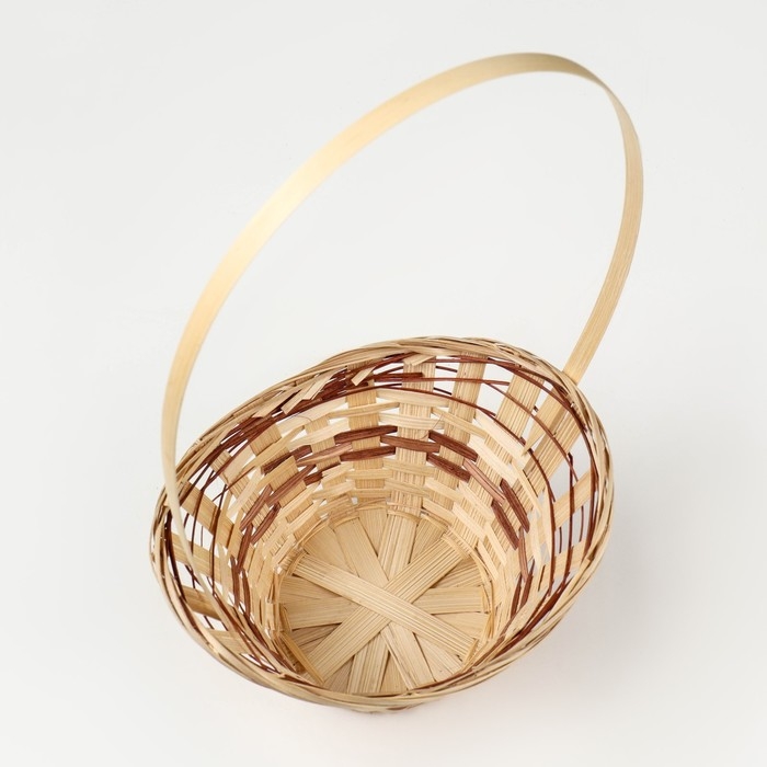 Корзина плетеная «Ладья», 20×17×8 см, бамбук