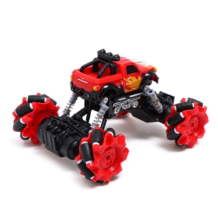 Джип радиоуправляемый DRIFT, 4WD, дрифт, работает от аккумулятора, цвет красный Джип радиоуправляемый DRIFT, 4WD, дрифт, работает от аккумулятора, цвет красный