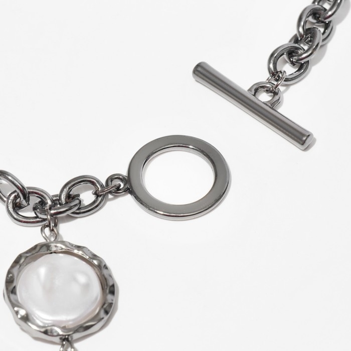 Кулон «Цепь» эзотерика диски малые, цвет чёрно-белый в сером металле, 45 см Кулон «Цепь» эзотерика диски малые, цвет чёрно-белый в сером металле, 45 см