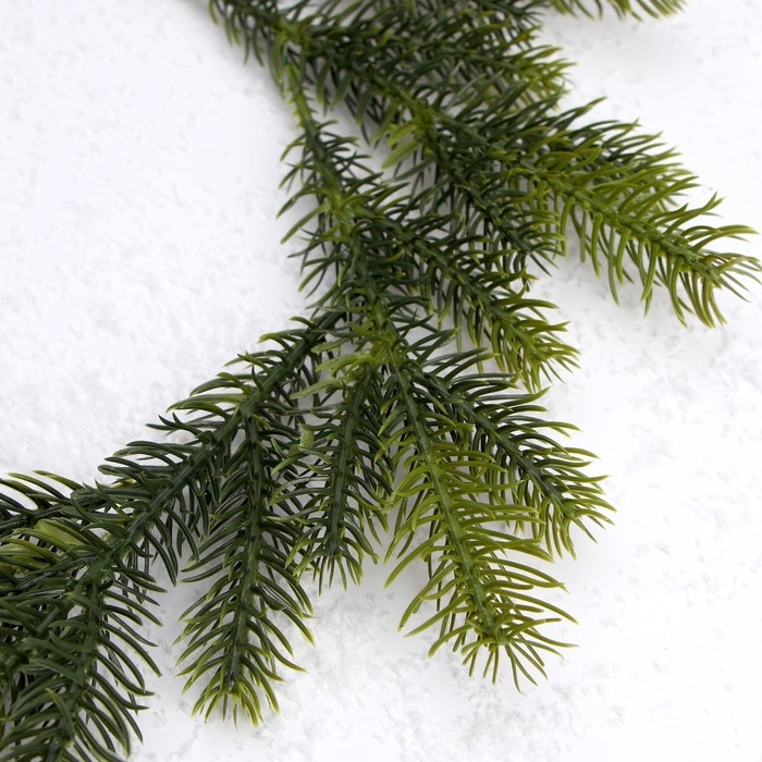 Декор «Веточка ели», набор 10 шт., размер 1 шт. — 23 × 7 × 2 см