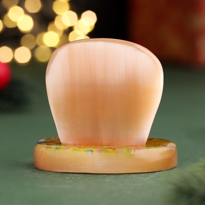 Сувенир Сувенир "Змея На любовь! 2025", селенит 6х6х4,5 см