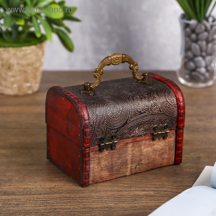 Шкатулка дерево  Шкатулка дерево "Лаконичность" 12х8х8 см