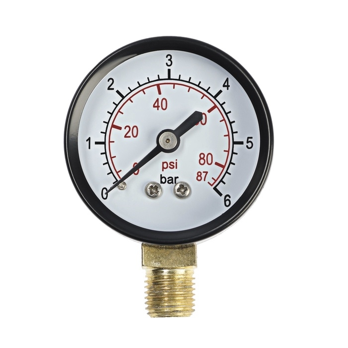 Манометр ZEIN, радиальный, диаметр корпуса 50 мм, 6 бар, 1/4 Манометр ZEIN, радиальный, диаметр корпуса 50 мм, 6 бар, 1/4"