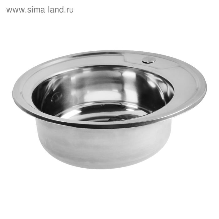 Мойка кухонная MIXLINE 528182, врезная, толщина 0.6 мм, 49х49х17 см, вып. 3 1/2 Мойка кухонная MIXLINE 528182, врезная, толщина 0.6 мм, 49х49х17 см, вып. 3 1/2", с сифоном