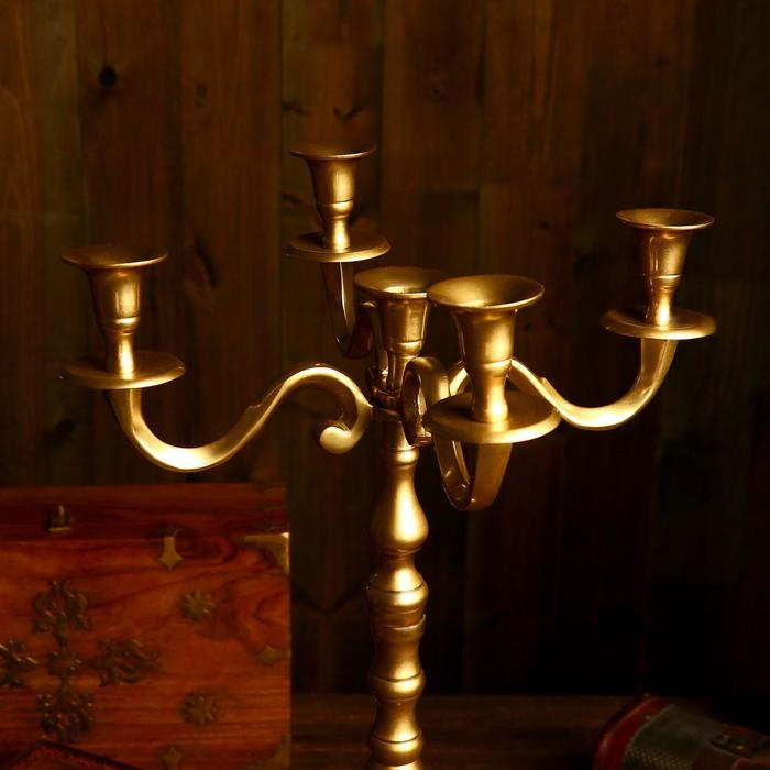 Подсвечник Подсвечник "Узоры" на 5 свечей 37х37х58 см