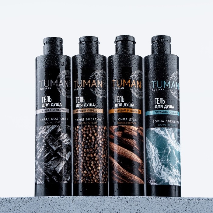 Гель для душа парфюмированный , заряд бодрости, 300 мл, аромат амбра и пачули, TUMAN by URAL LAB Гель для душа парфюмированный , заряд бодрости, 300 мл, аромат амбра и пачули, TUMAN by URAL LAB