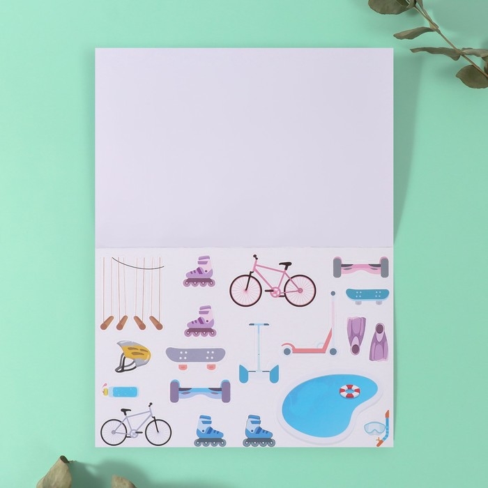 Наклейки в книжке Наклейки в книжке "Спортик" + 3 фона 20,7х14,2 см