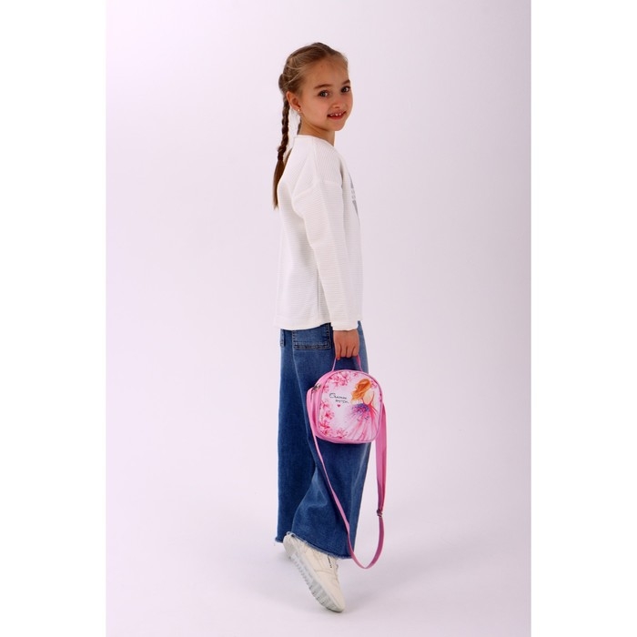 Сумка детская, отдел на молнии, цвет розовый