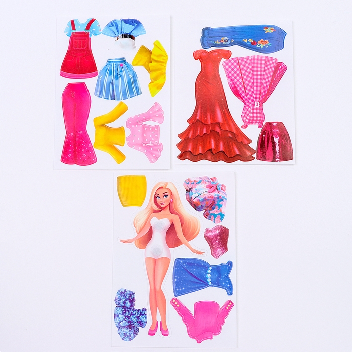 Игра на липучках развивающая. Весёлые липучки «Наряди куклу» Игра на липучках развивающая. Весёлые липучки «Наряди куклу»