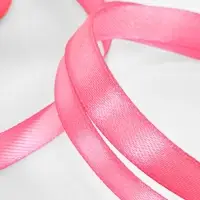 Лента атласная, 10 мм, 23&plusmn;1 м, насыщенно-розовая №05
