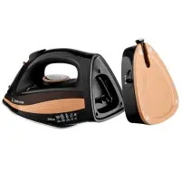 Утюг паровой BRAYER 4010BR, 2400 Вт, керамическая подошва, 320 мл, беспроводной, коричневый