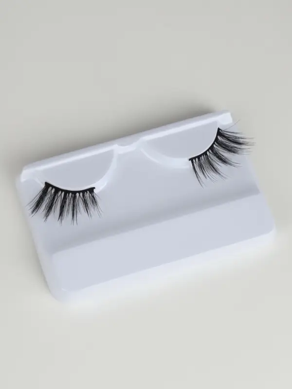 Ресницы накладные «Уголки», 12 мм, без клея, чёрные