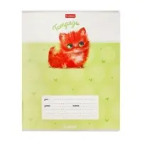 Тетрадь 12л кл "Кошарики", на скобе, обл мел карт, скругл углы Тетрадь 12л кл "Кошарики", на скобе, обл мел карт, скругл углы