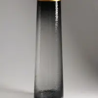 Ваза стекло напольная "Линней" 50х15 см, серый