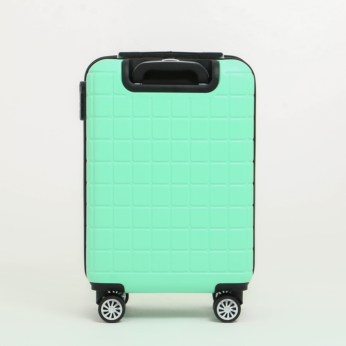 Чемодан малый 47 л (S) Goran Tomp, отдел на молнии, кодовый замок, 4 колеса, цвет мятный