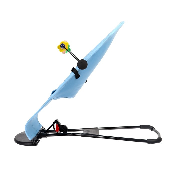 Шезлонг детский, кресло - качалка с игрушками для новорождённых «Крошка Я», цвет голубой Шезлонг детский, кресло - качалка с игрушками для новорождённых «Крошка Я», цвет голубой