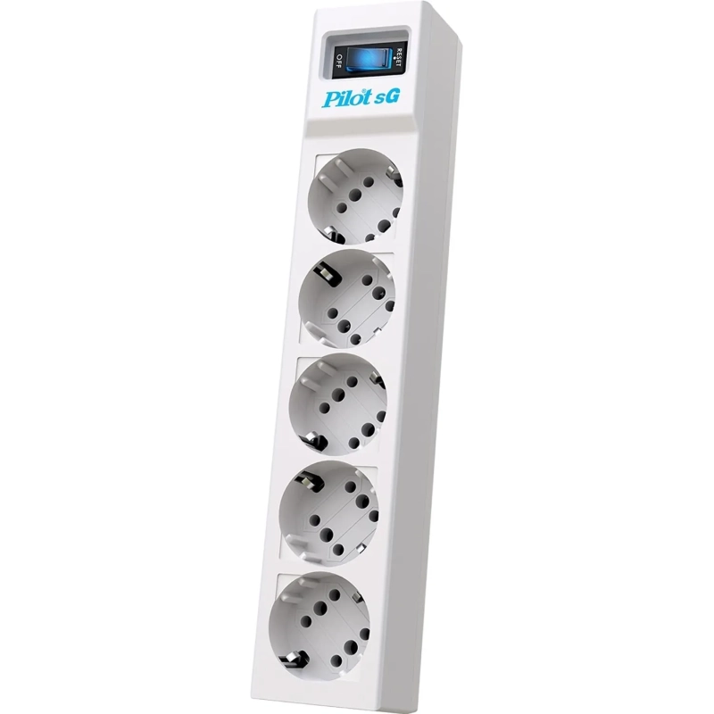Сетевой фильтр PILOT sG (5р/3м/10А/серый)