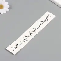 Переводная тату на тело чёрная «Браслет. Шипы», 20×3 см