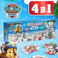 Пазлы 4 в 1, 13, 17, 29, 34 деталей, подарочный набор, Щенячий патруль Пазлы 4 в 1, 13, 17, 29, 34 деталей, подарочный набор, Щенячий патруль