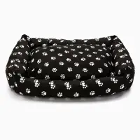 Лежанка для животных &laquo;Пухлик&raquo;, 68&times;52&times;16 см, чёрная