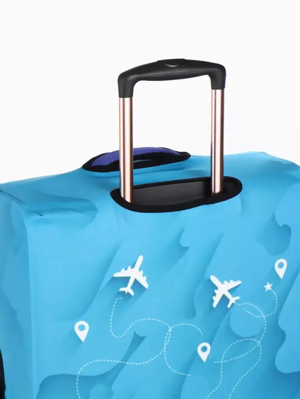 Чехол для чемодана &laquo;Самолеты&raquo;, 20", голубой