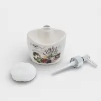 Дозатор для моющего средства с подставкой для губки Доляна &laquo;Лаванда&raquo;, 260 мл