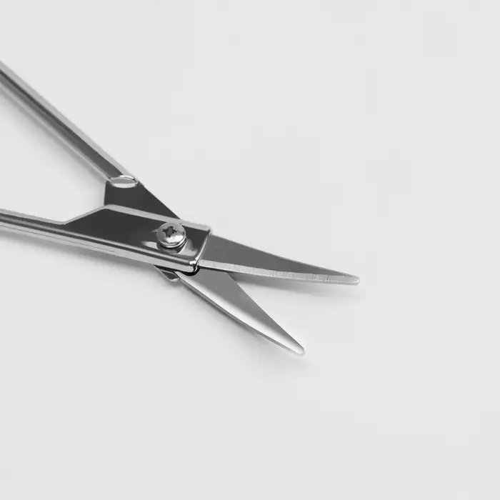 Ножницы маникюрные, для кутикулы, загнутые, узкие, 9 см