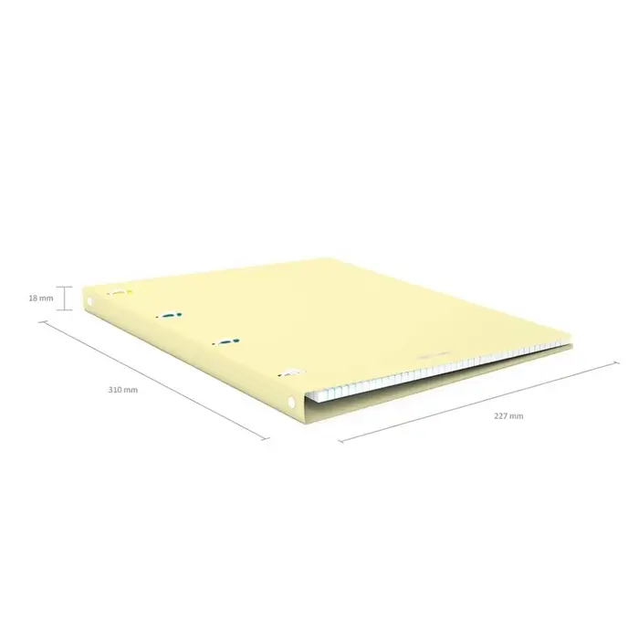 Тетрадь на кольцах ErichKrause. Pastel А4, 80 листов, в клетку, пластиковая обложка, блок офсет, 100% белизна, МИКС