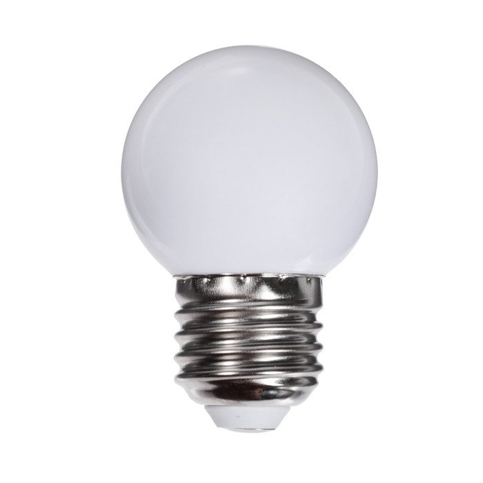 Лампа светодиодная Luazon Lighting, G45, Е27, 1.5 Вт, для белт-лайта, т-белая наб 20 шт Лампа светодиодная Luazon Lighting, G45, Е27, 1.5 Вт, для белт-лайта, т-белая наб 20 шт