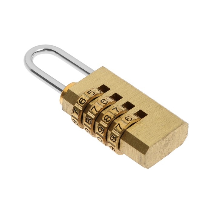 Замок навесной кодовый ТУНДРА ZK010, медь Замок навесной кодовый ТУНДРА ZK010, медь