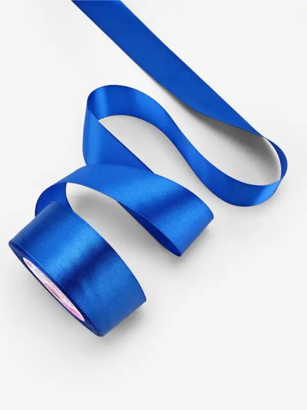 Лента атласная, 40 мм, 23&plusmn;1 м, синяя №40