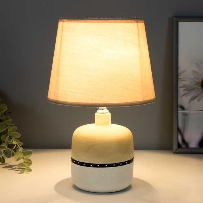 Светильник Светильник "Олетта" 1хЕ14 40Вт бело-серый 20х20х32 см RISALUX