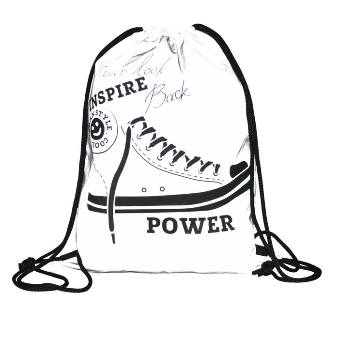 Мешок для обуви 460 х 340 мм, шелкография, светоотражающие элементы, Феникс  Мешок для обуви 460 х 340 мм, шелкография, светоотражающие элементы, Феникс "Кеды"