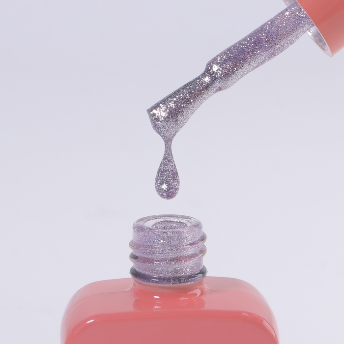 Гель лак для ногтей «COLOR CHROME», 3-х фазный, 10 мл, LED/UV, цвет сиреневый (63) Гель лак для ногтей «COLOR CHROME», 3-х фазный, 10 мл, LED/UV, цвет сиреневый (63)