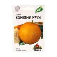 Семена Дыня "Колхозница 749/753", ц/п,  0,5 г  серия ХИТ х3 Семена Дыня "Колхозница 749/753", ц/п,  0,5 г  серия ХИТ х3